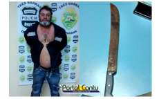 Três Barras - Padrasto mata enteado com golpe de facão. Cuidado, imagem forte