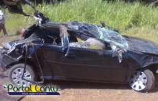 Nova Laranjeiras - Grave acidente na BR 277 deixa uma pessoa morta e três feridos