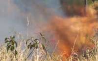 Laranjeiras - Bombeiros controlam fogo em vegetação no Bodanese. VEJA O VÍDEO