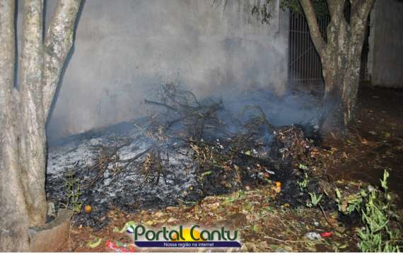 Laranjeiras - Bombeiros atendem incêndio na escola Èrico Veríssimo