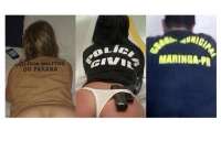 Fotos sensuais com pessoas vestidas com roupas da polícia estão virando moda no Paraná