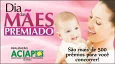 Pinhão - Aciap distribuirá mais de 500 prêmios às mães