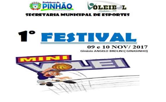 Pinhão - Secretaria de Esportes realiza Festival de Mini Vôlei