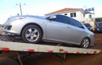 Nova Laranjeiras - Polícia captura automóvel carregado de cigarros