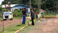 Reserva do Iguaçu - Meio Ambiente realiza limpeza das ruas da cidade
