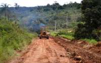 Pinhão - Secretaria de transportes faz reparos em estradas rurais