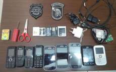 Quedas - Celulares são apreendidos em vistoria na delegacia do município