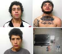 Candói - PM prende em flagrante três rapazes acusados de furto