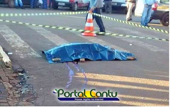 Três Barras - Idosa é atropelada por caminhão e morre em avenida no centro da cidade