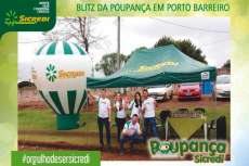 Porto Barreiro - Sicredi promoveu a blitz da Poupança