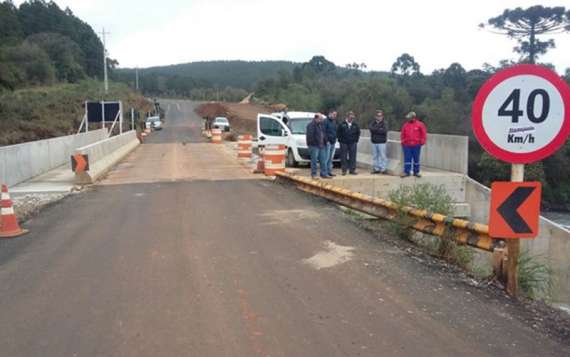DER conclui pontes na PR-459 entre Reserva do Iguaçu e Pinhão