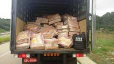 Polícia recupera caminhão carregado com carne de frango roubada no Paraná
