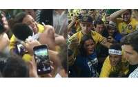 Neymar abraça Bruna Marquezine e internet torce por reconciliação. Veja o vídeo