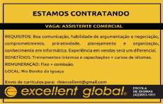 Rio Bonito - Empresa contrata assistente comercial