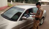 Laranjeiras - Polícia Militar realiza blitz educativa alusiva à Semana Nacional de Trânsito