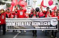 Paraná - Professores em greve organizam marcha para pressionar Richa