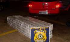 Laranjeiras - Gol que transportava 400 pacotes de cigarros é apreendido