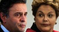 No exterior, Aécio fica em 1º e Dilma em 3º lugar