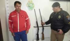 Espigão - Marido ameaça esposa e é preso com duas armas de fogo