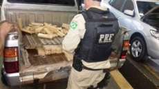 PF e PRF apreendem mais de 135 kg de maconha
