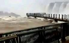 Com vazão mais baixa, passarelas das Cataratas do Iguaçu são liberadas