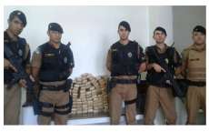 Nova Laranjeiras - Saveiro com alerta de furto transportava 59 kg de maconha