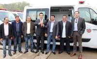 Reserva do Iguaçu - Prefeito recebe nova ambulância para o município