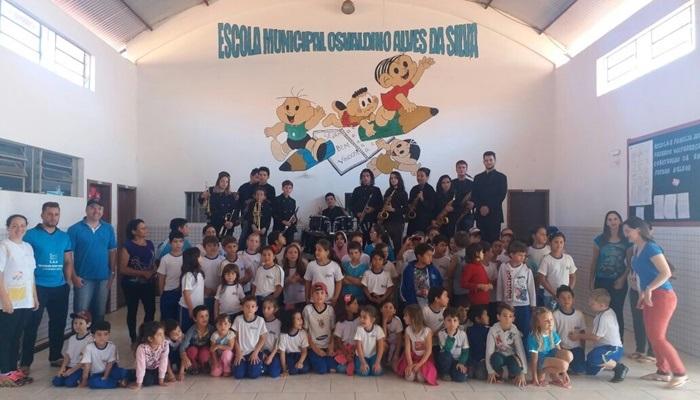 Nova Laranjeiras - Banda Municipal nas Escolas é mais um Projeto da Administração Municipal