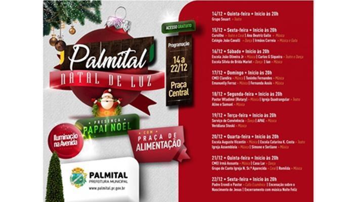 Palmital - Programação de Natal do município