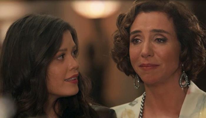 'Tempo de Amar': Celeste Hermínia revela a todos que é mãe de Maria Vitória e Alzira teme por herança