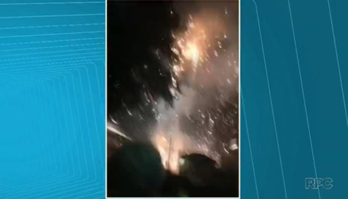 Acidente com fogos de artifício deixa um homem ferido e causa estragos em Londrina