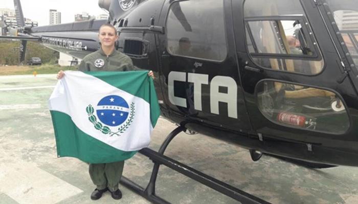 Investigadora é a primeira mulher a integrar equipe de operações aéreas no Paraná