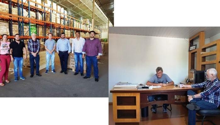 Guaraniaçu - Comitiva visita empresa do ramo moveleiro interessada em se instalar na cidade
