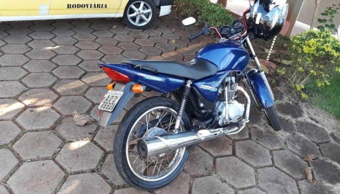 Quedas - PRE recupera moto furtada neste domingo