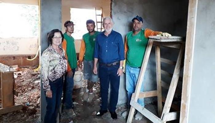 Guaraniaçu - Obras de adequação e reforma na Escola Municipal Joaquim Modesto da Rosa estão intensas