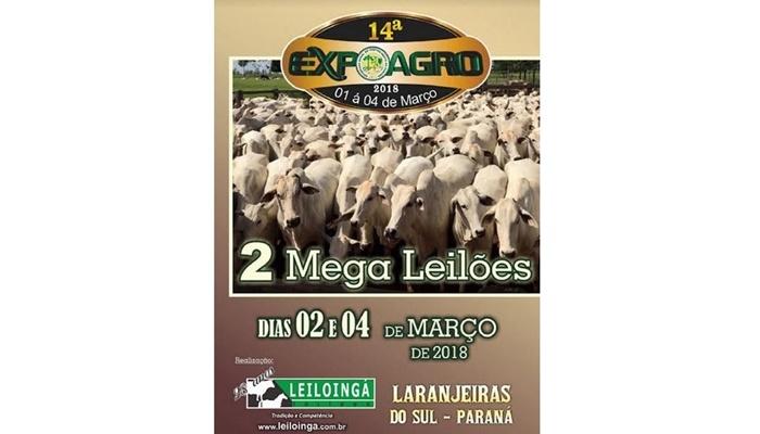 Laranjeiras - Leilões da Expoagro vão comercializar cerca de 3 mil animais 