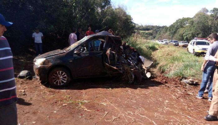 Laranjeiras - Acidente na BR 158 deixa motorista gravemente ferido