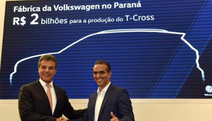 Com apoio do Estado, Volks investe mais R$ 2 bilhões no Paraná