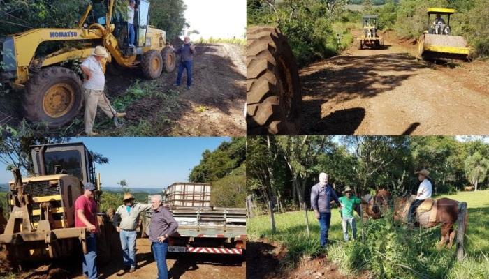 Guaraniaçu - Prefeito vistoria serviços em estradas de acesso a comunidades