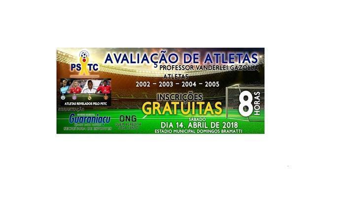 Guaraniaçu - Sábado é dia de “Peneirão” no Estádio Domingos Bramatti