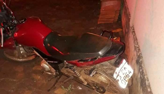 Três Barras - PM recupera moto roubada em menos de 24 horas