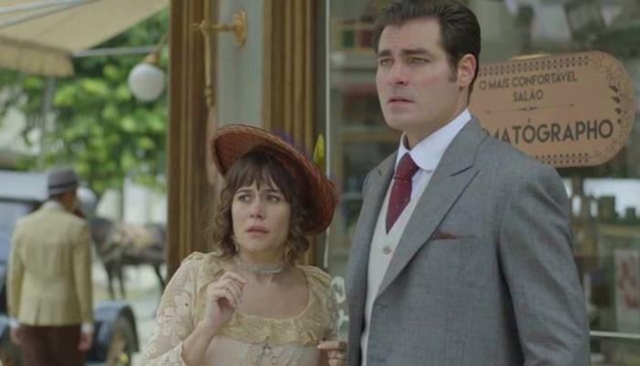 'Orgulho e Paixão': Susana arma e Darcy flagra Elisabeta no cinema com Olegário