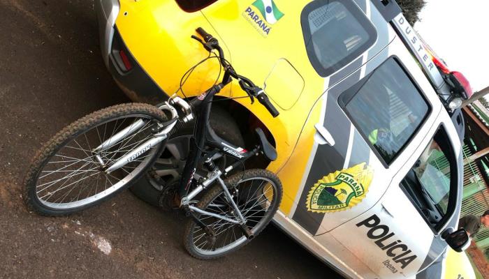 Ibema - Polícia Militar recupera bicicleta furtada