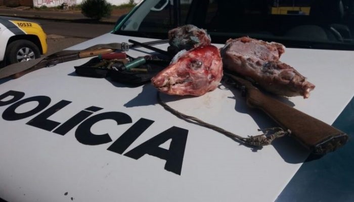 Reserva do Iguaçu - Caçador é preso com 26,8 quilos de carne de animais silvestres