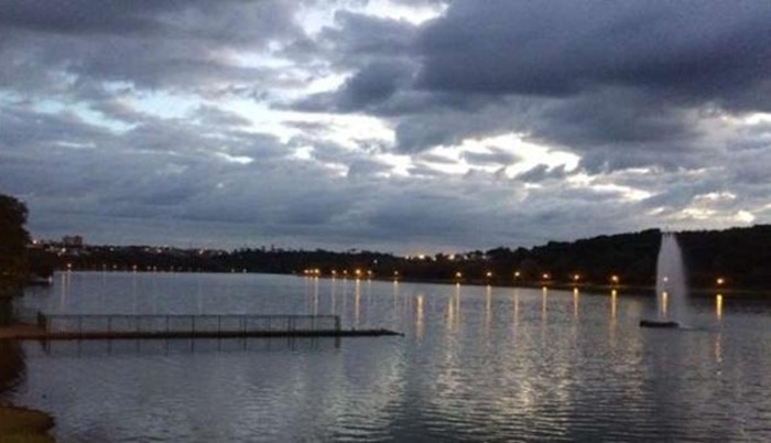 Lago amanhece vazio e Onça Parda é vista por servidor em Cascavel