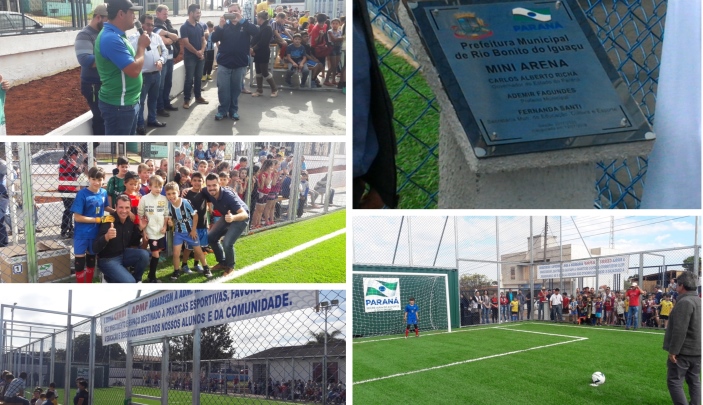 Rio Bonito - Inaugurada Mini Arena Esportiva na escola Cerbi