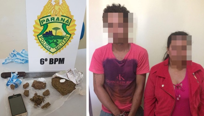 Ibema - PM prende casal por tráfico de drogas