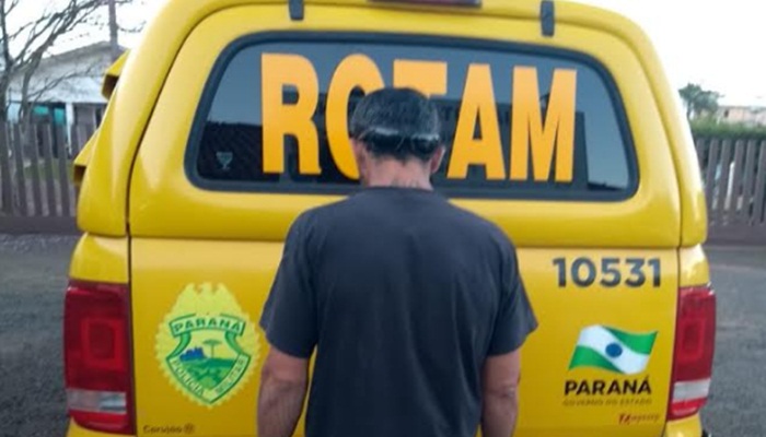 Laranjeiras - ROTAM cumpre mandado de prisão no centro