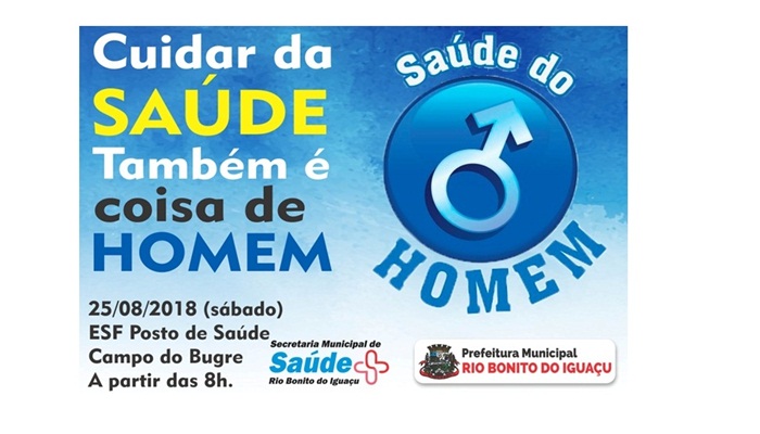 Rio Bonito do Iguaçu - Saúde do Homem atenderá neste sábado, 25, no Posto da comunidade Campo do Bugre