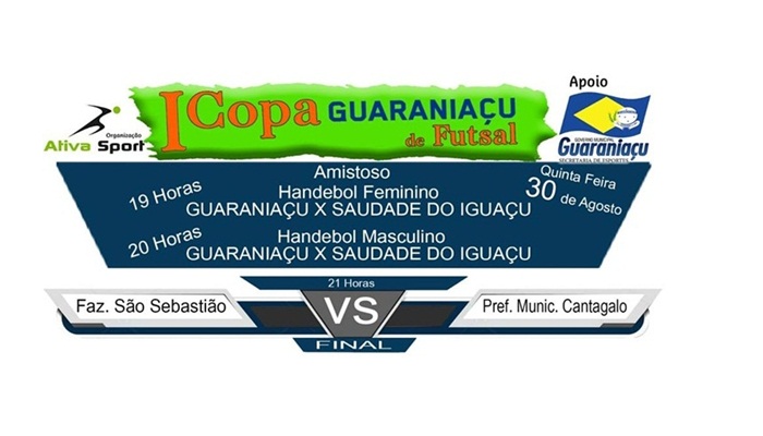Guaraniaçu - I Copa Guaraniaçu de Futsal conhecerá seu campeão na noite da próxima quinta dia 30